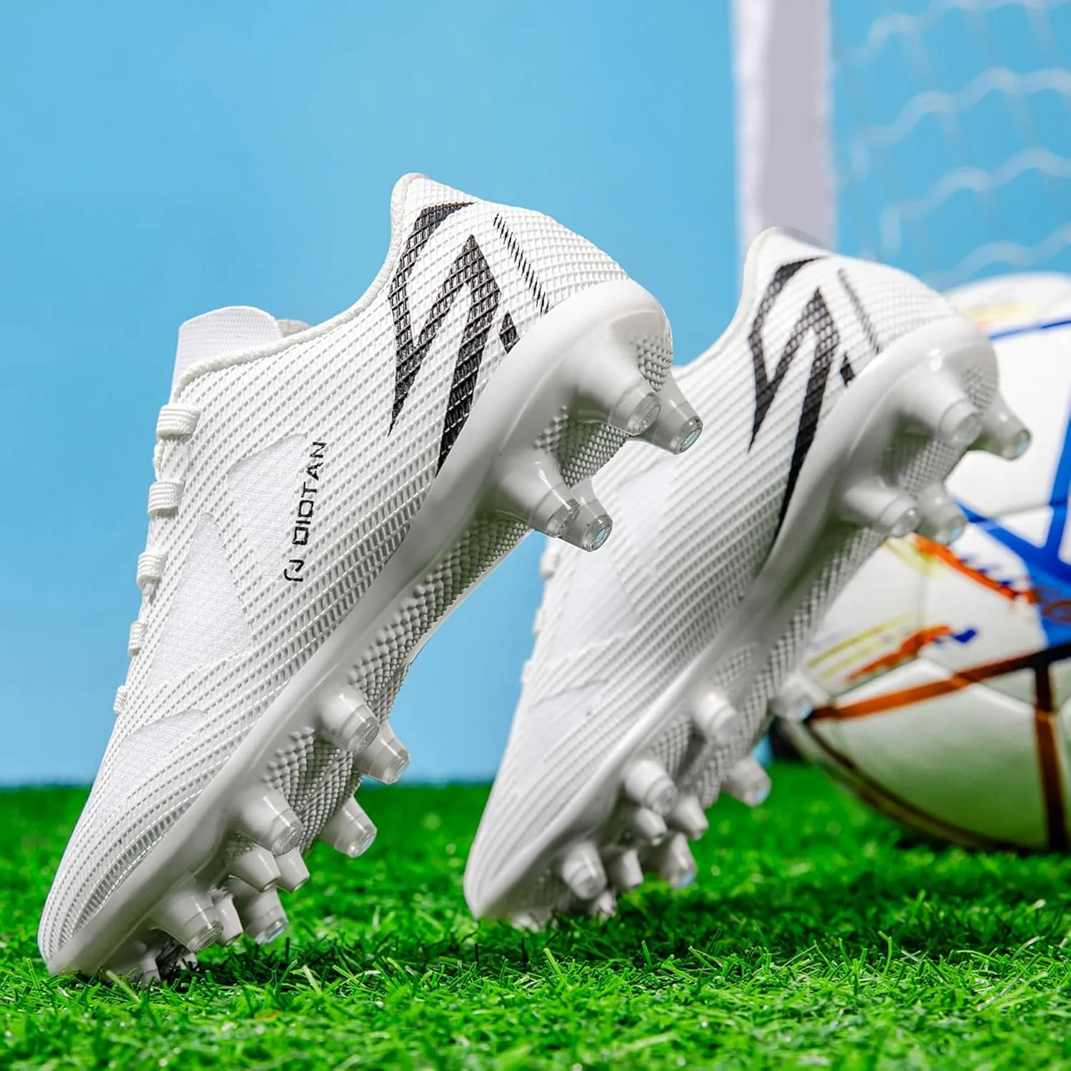 Kids Soccer Cleats for Boys and Girls Youth Low-top Football Shoes Outdoor Athletic Turf Soccer Shoes