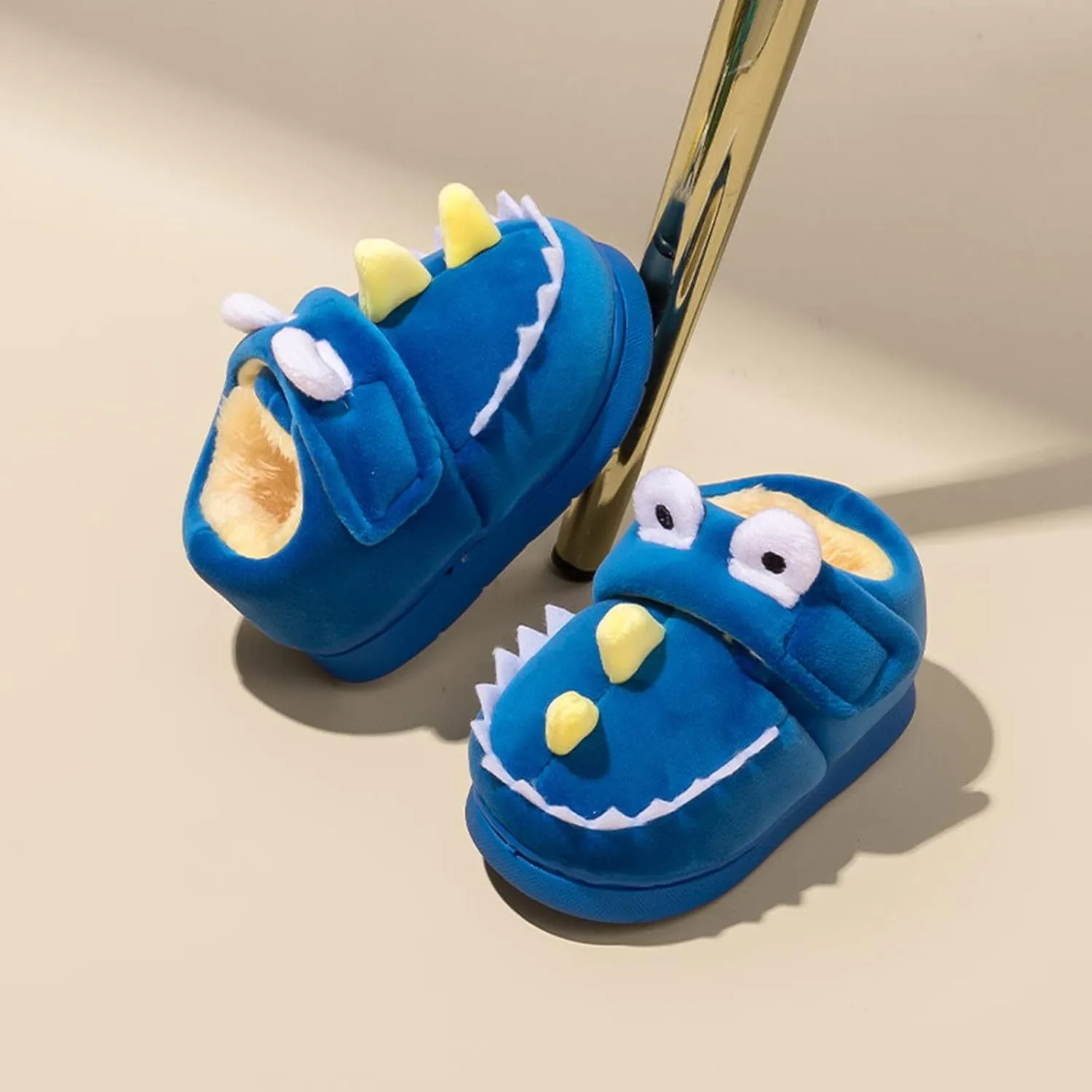 Kids Toddler Slippers Boys Girls Cute Animals Dinosaur House Shoes Warm Non-Slip Cozy Indoor Outdoor Winter Walking Shoes