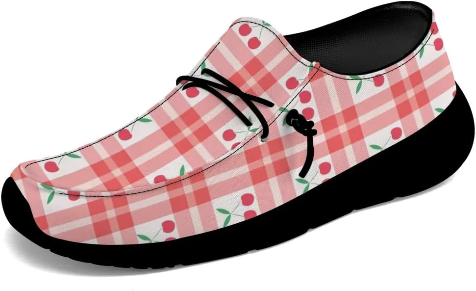 Loafers for Women Cherries Slip-on Shoes Casual Walking Shoes Gifts for Men Women