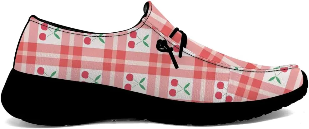 Loafers for Women Cherries Slip-on Shoes Casual Walking Shoes Gifts for Men Women