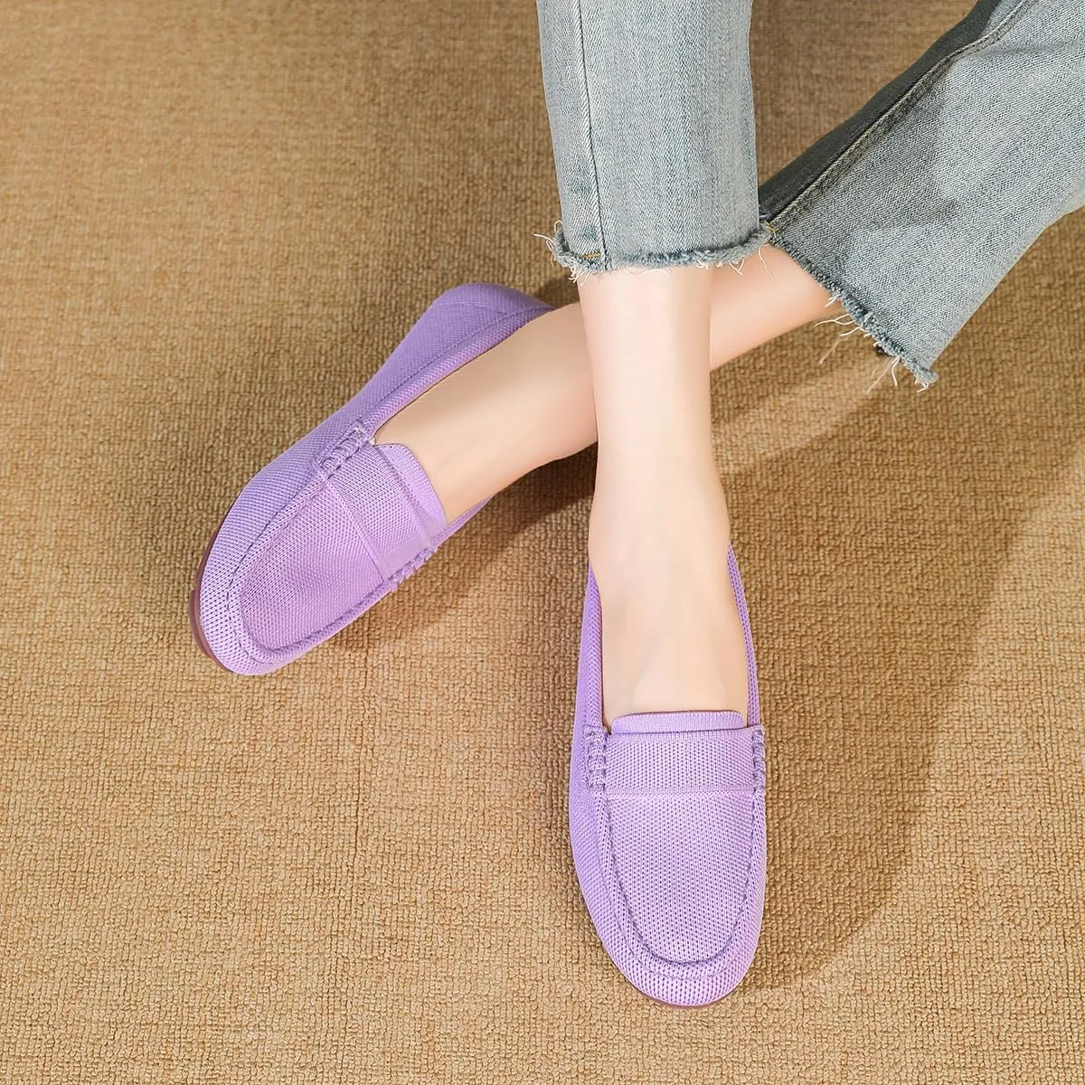 Loafers for Women Comfortable Breathable ShoeCasual Slip On Womens Driving Flats Shoes