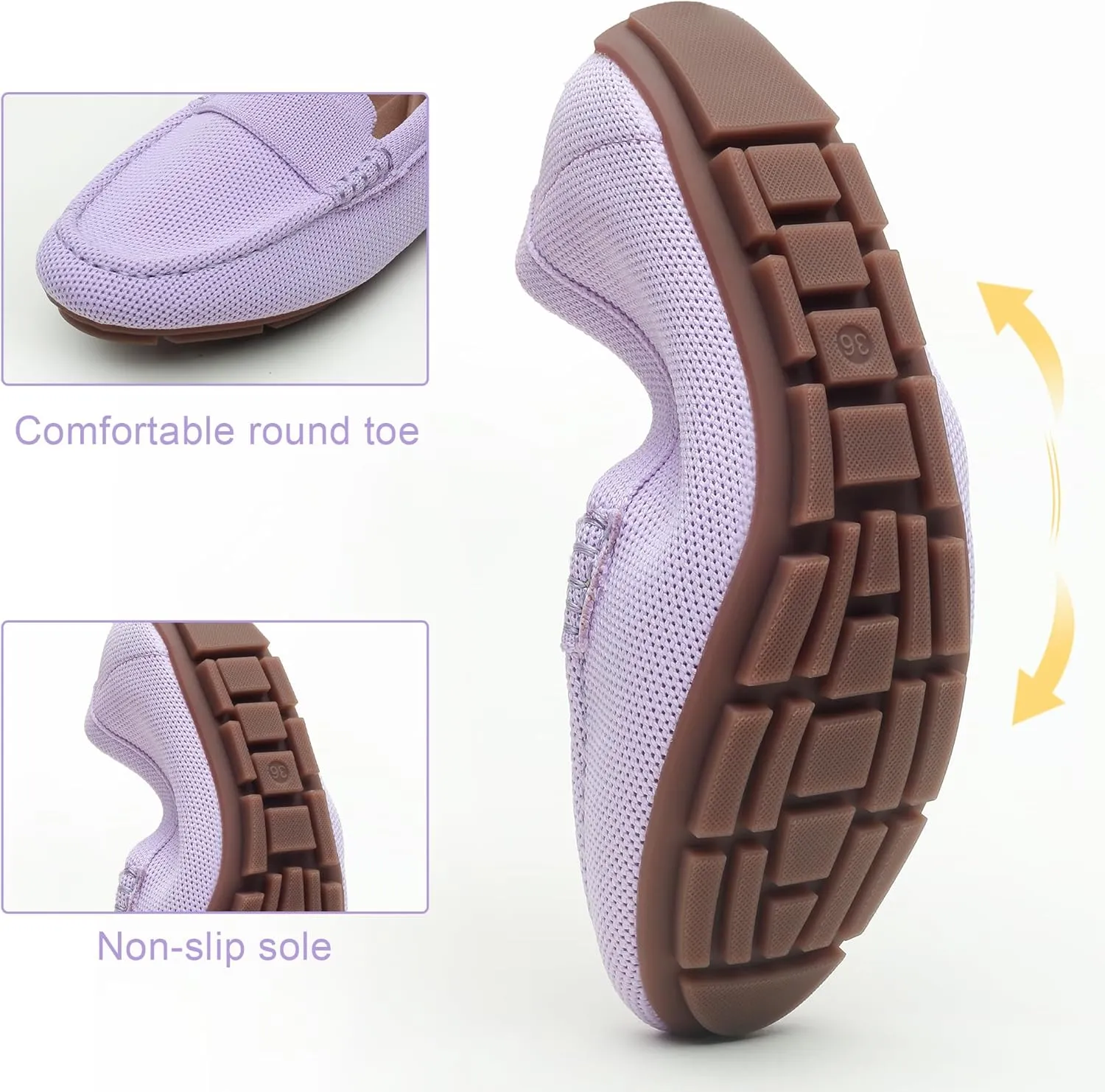 Loafers for Women Comfortable Breathable ShoeCasual Slip On Womens Driving Flats Shoes