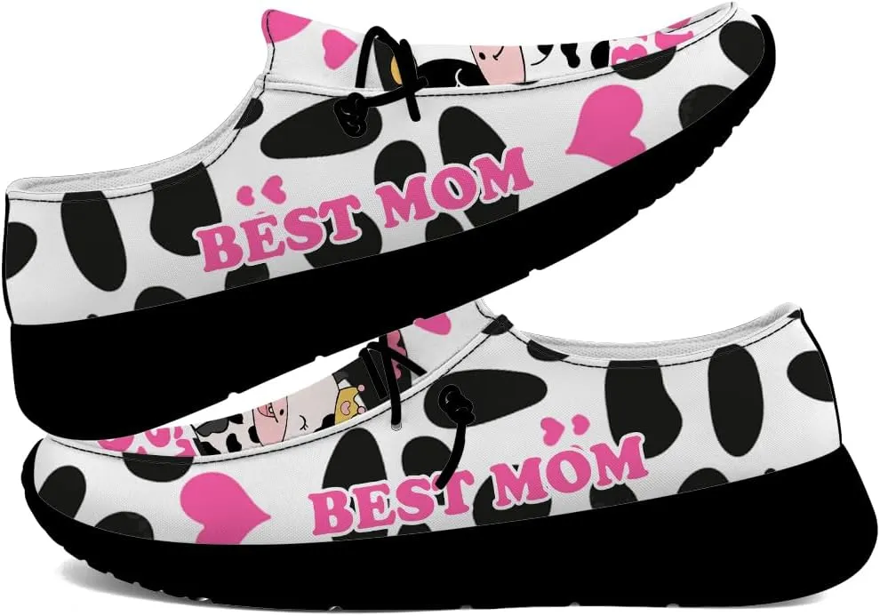 Loafers for Women Men Cow Slip-on Shoes Casual Walking Shoes Gifts for Men Women