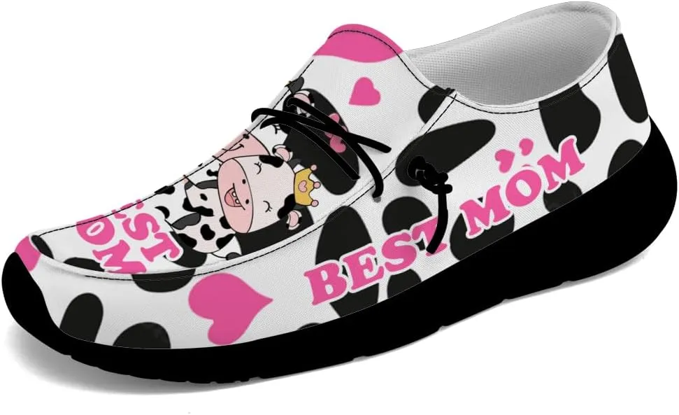 Loafers for Women Men Cow Slip-on Shoes Casual Walking Shoes Gifts for Men Women
