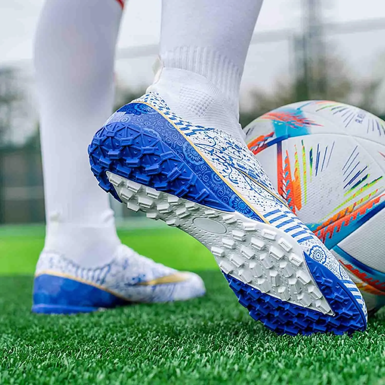 MEBAMY Soccer Cleats for Mens Womens, Indoor Soccer Shoes Unisex Youth Students Running Training Non-Slip Football Cleats Shoes