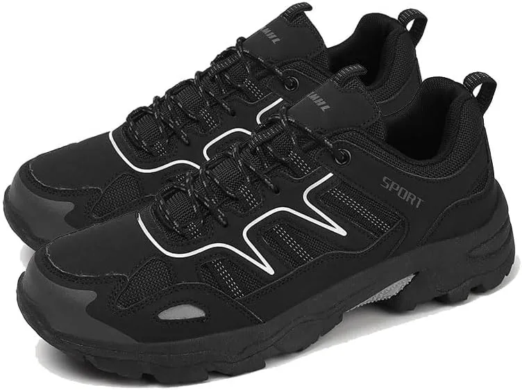 Men Non-Slip Climbing Shoes Waterproof Sports Hiking Shoes Cross-Country Running Shoes Outdoor Travel Camping Backpacking Shoes Comfortable Outdoor Sneakers