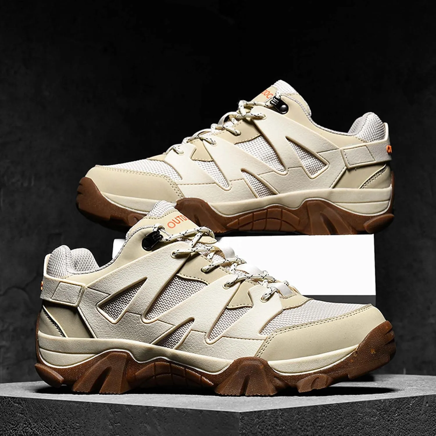 Men's Anti-slip Climbing Shoes Breathable Comfortable Hiking Shoes Outdoor Wearable Outsole Travel Shoes Outdoor Sports Walking Camping Off-road Shoes