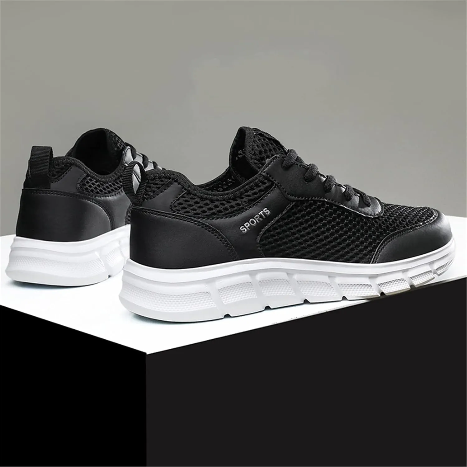 Men's Arch Support Workout Shoes Lightweight Breathable Walking Shoe Gym Tennis Lightweight Work Shoes for Men
