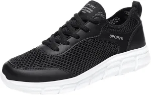 Men's Arch Support Workout Shoes Lightweight Breathable Walking Shoe Gym Tennis Lightweight Work Shoes for Men