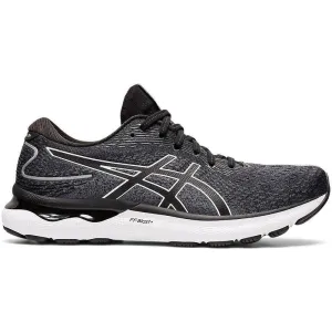 Men's Asics Gel-Nimbus 24, Black/White, 12 2E Wide