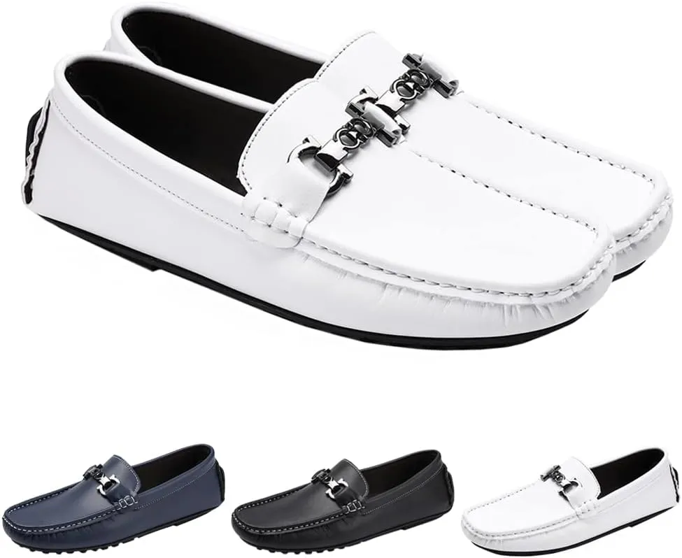 Men's Fashion Casual Loafers Penny Loafers Lightweight Breathable Shoes for Male Party Wedding Loafer Shoes