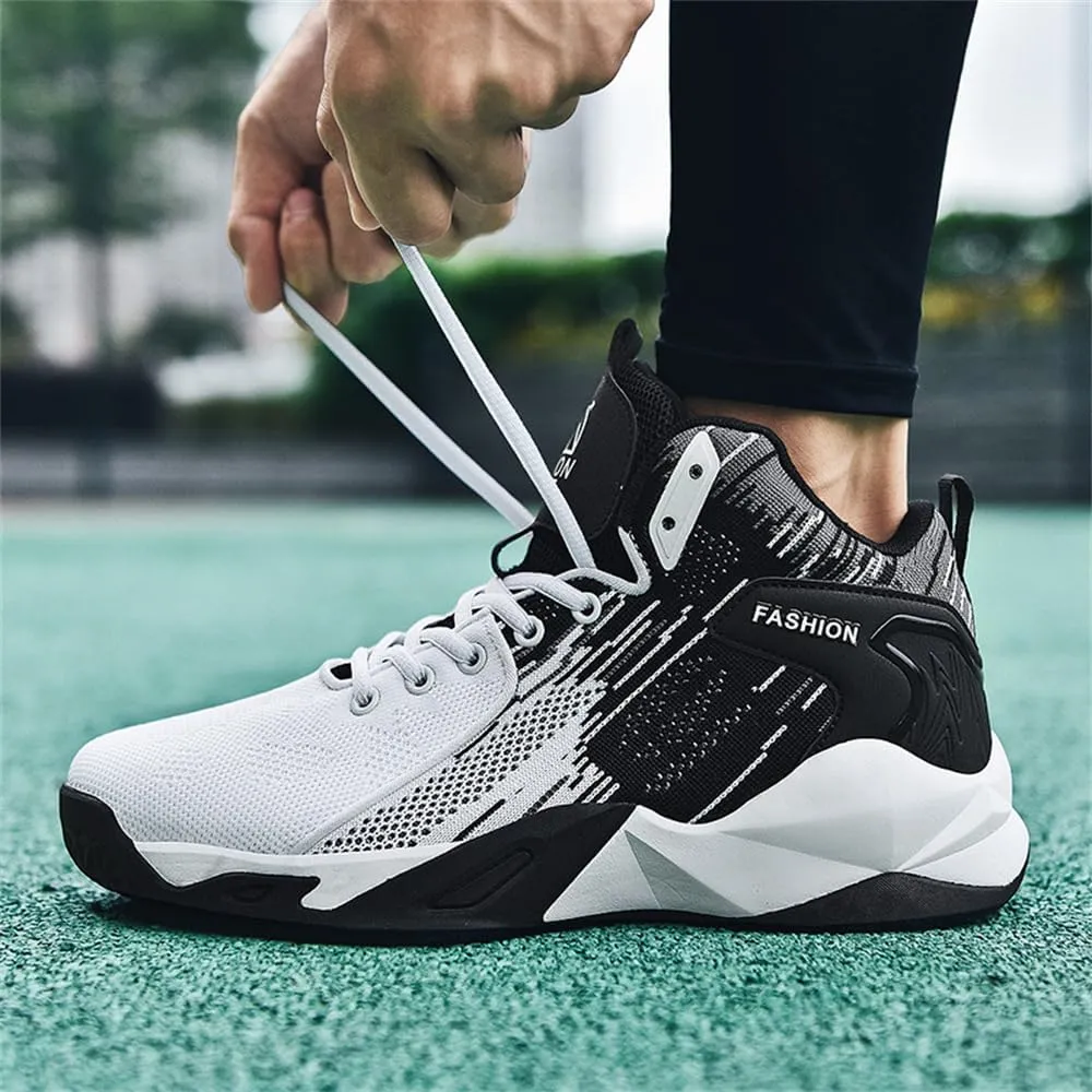Men's High Top Basketball Shoes Fashion Running Sneakers Non Slip Training Lace Up Athletic Shoes Outdoor Sports Shoes for Men