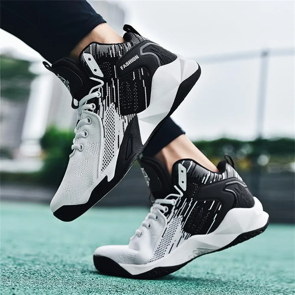 Men's High Top Basketball Shoes Fashion Running Sneakers Non Slip Training Lace Up Athletic Shoes Outdoor Sports Shoes for Men