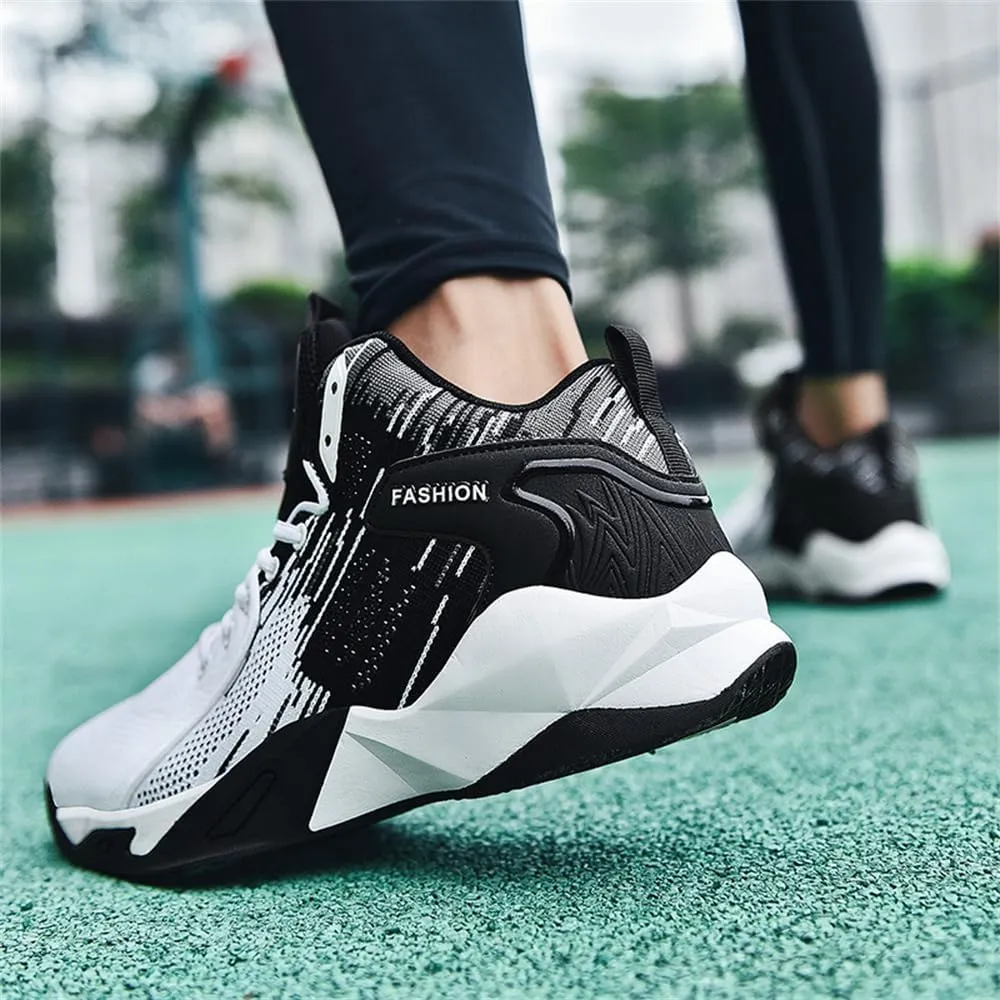 Men's High Top Basketball Shoes Fashion Running Sneakers Non Slip Training Lace Up Athletic Shoes Outdoor Sports Shoes for Men