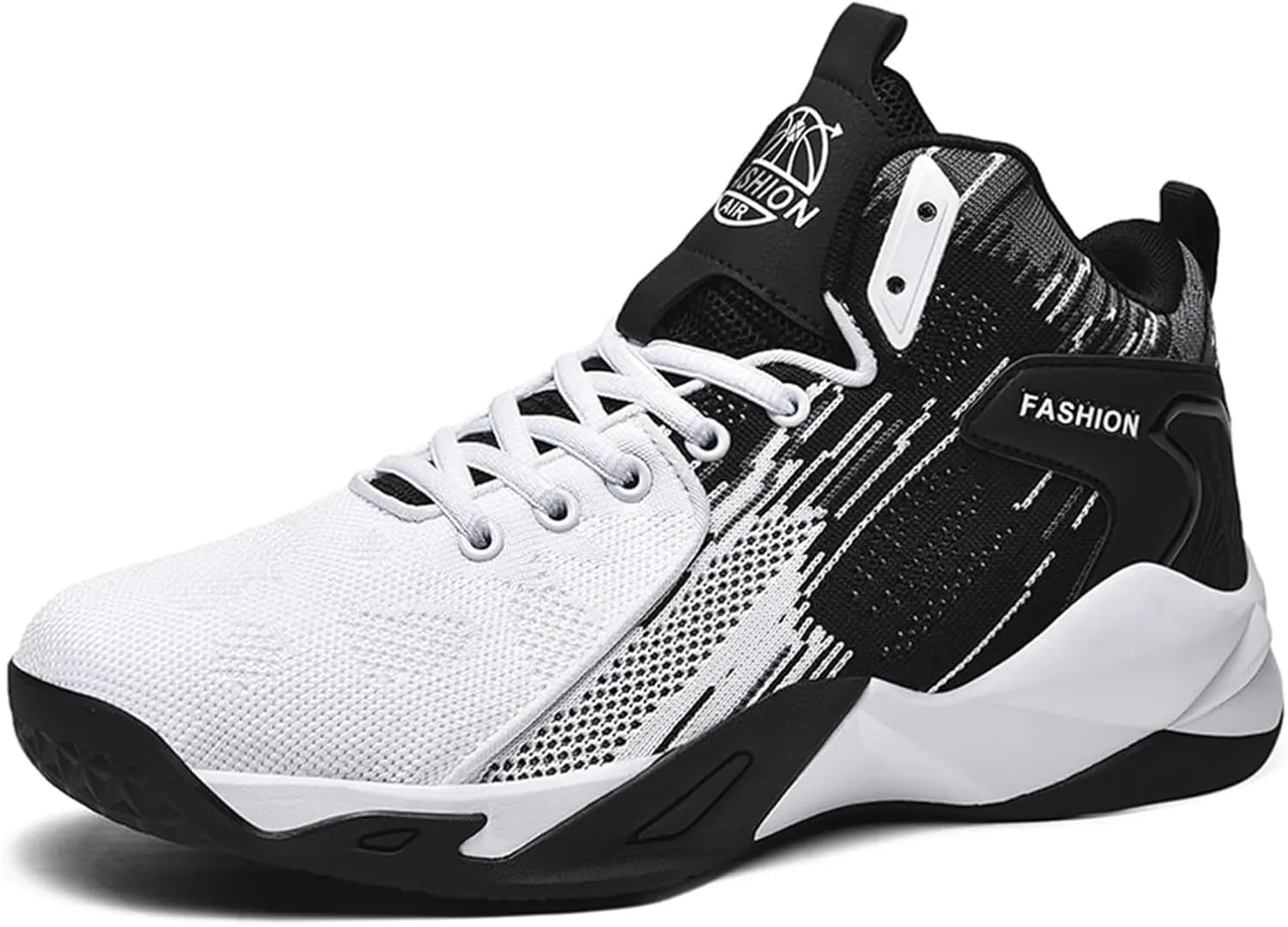 Men's High Top Basketball Shoes Fashion Running Sneakers Non Slip Training Lace Up Athletic Shoes Outdoor Sports Shoes for Men