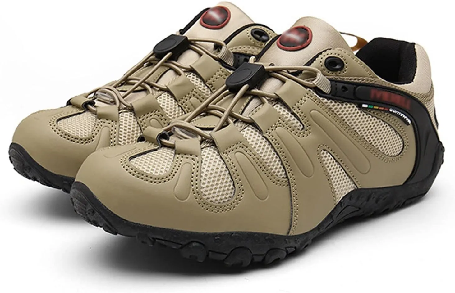 Men's Hiking Shoes, Lightweight, Comfortable, Breathable, Low-Top, Non-Slip, Rock Climbing, Mountaineering (Color : Sand, Size : 7)