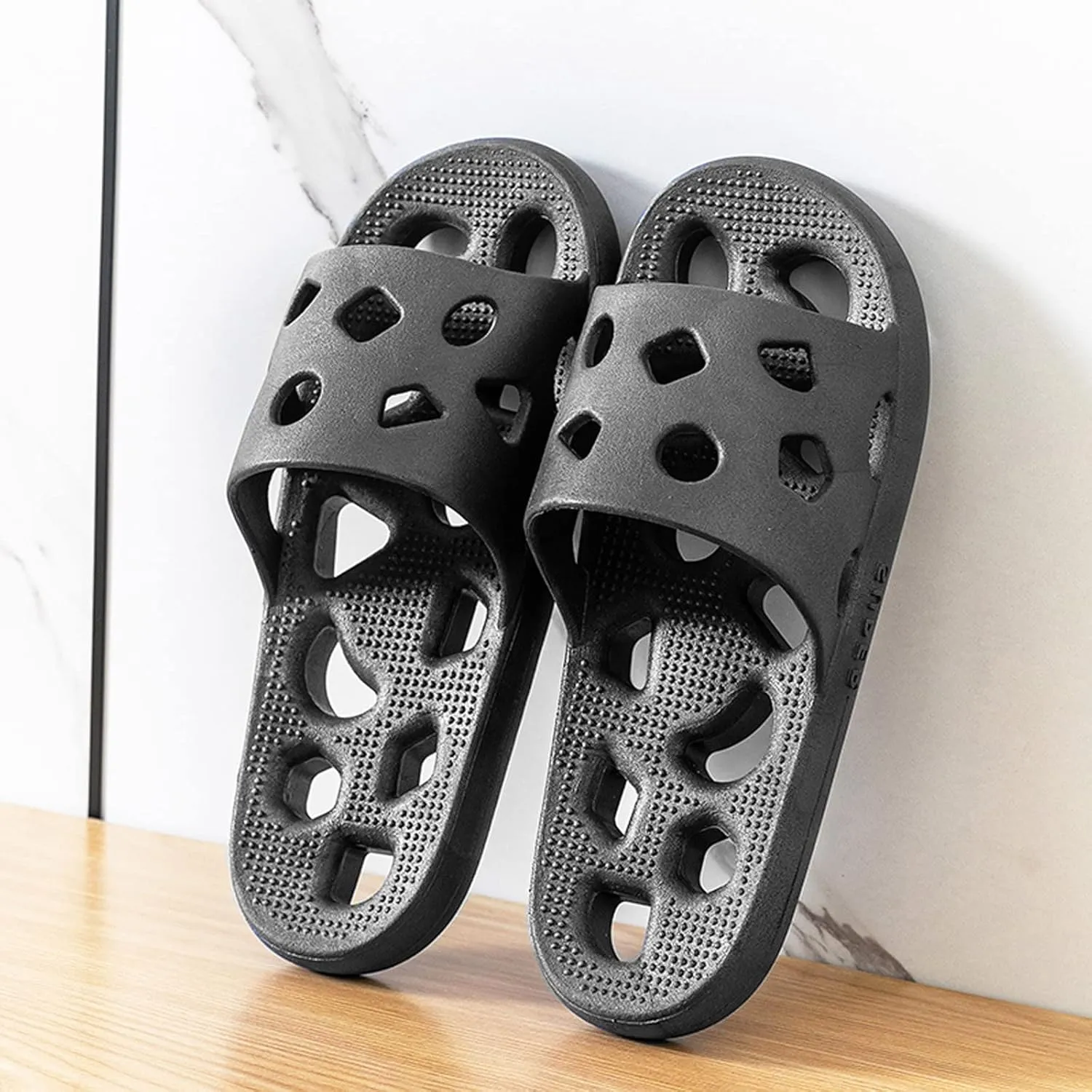 Mens Shower Shoes Slides for Women Mens Slides Shower Shoes Women Comfortable Dorms Bathroom Slippers