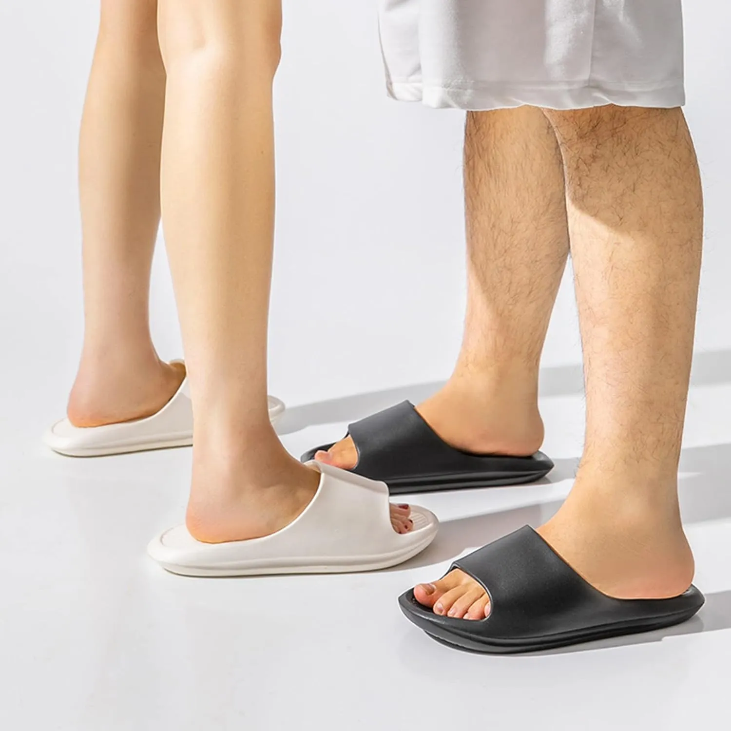 Mens Slippers Slides for Women Bathroom Slippers Men Shower Shoes Women Public House Slides Indoor