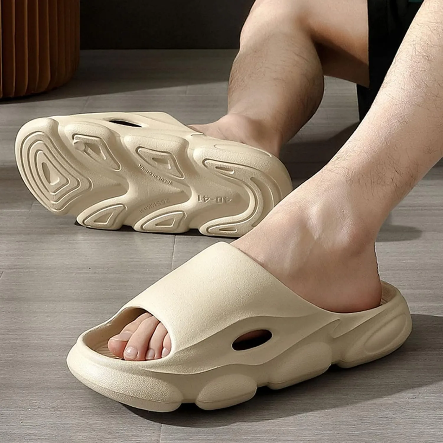 Mens Slippers Slides for Women Bathroom Slippers Men Shower Shoes Women Public House Slides Indoor