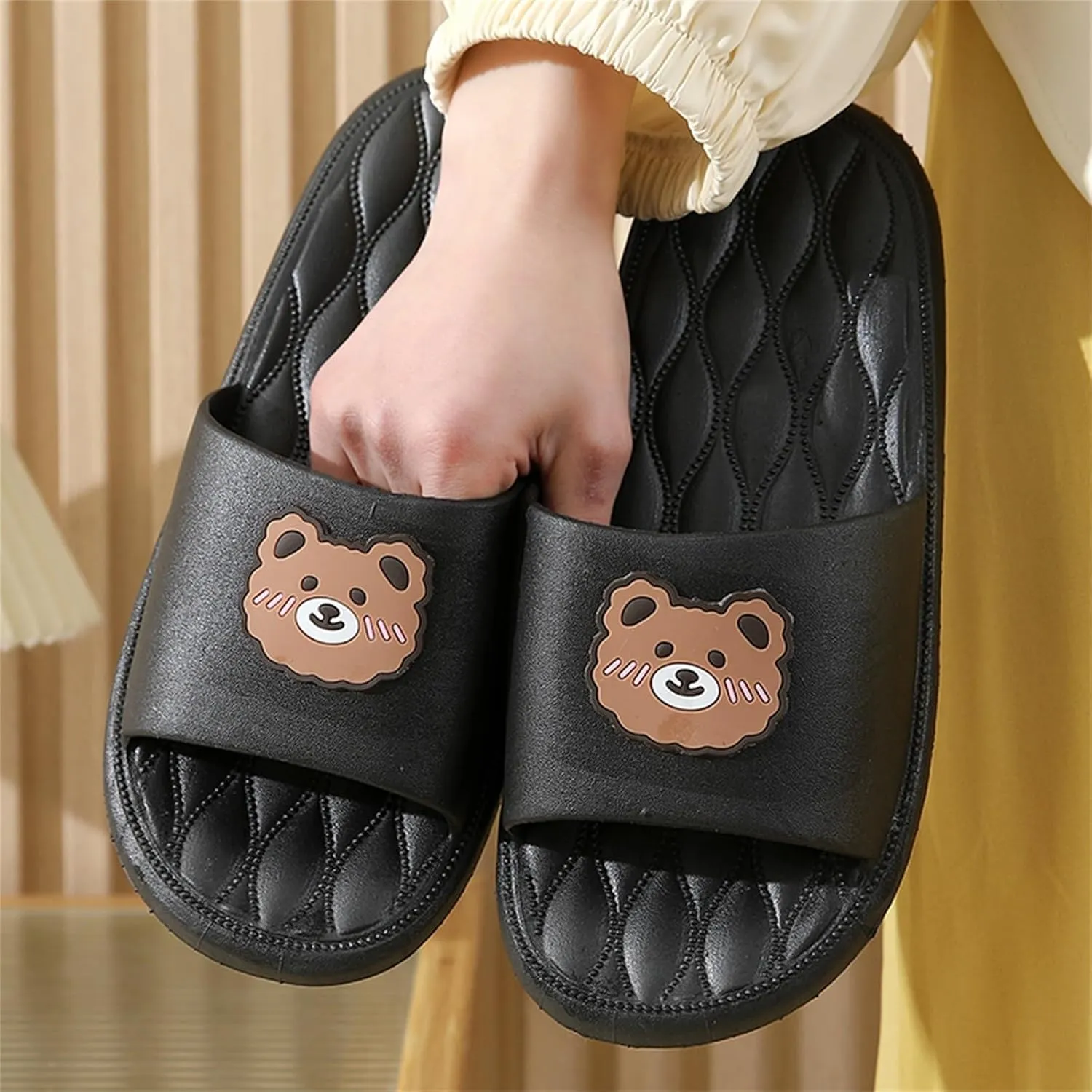 Mens Slippers Slides for Women Mens Shower Shoes Shower Shoes Women Beach Bathroom House Slides Slippers