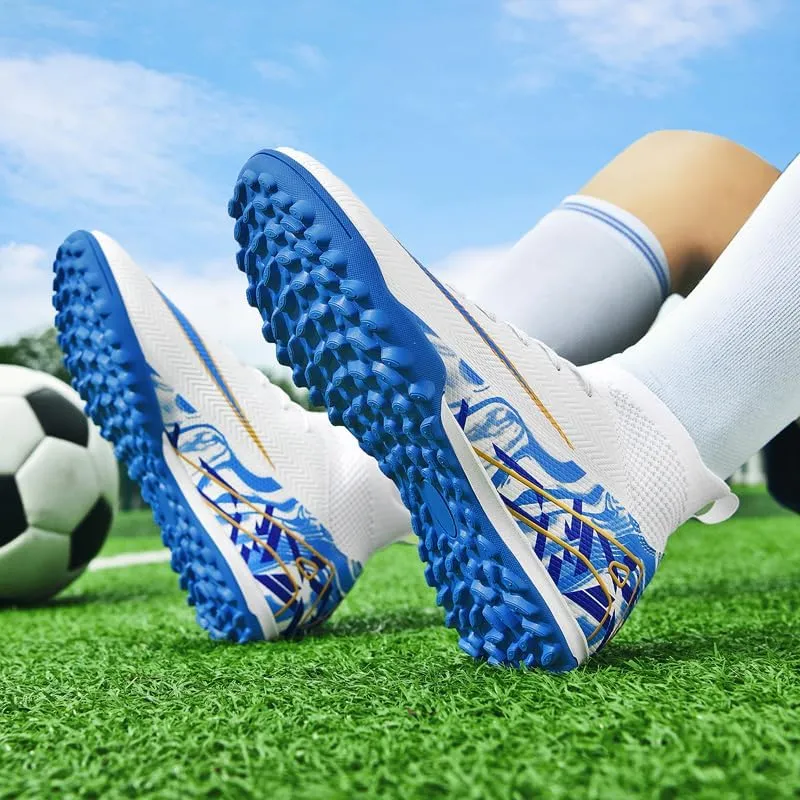 Men's Soccer Cleats Shoes Football Cleats Shoes High-Top Training Athletic Football Boots Professional Sneaker Outdoor Indoor for AG/FG/TF