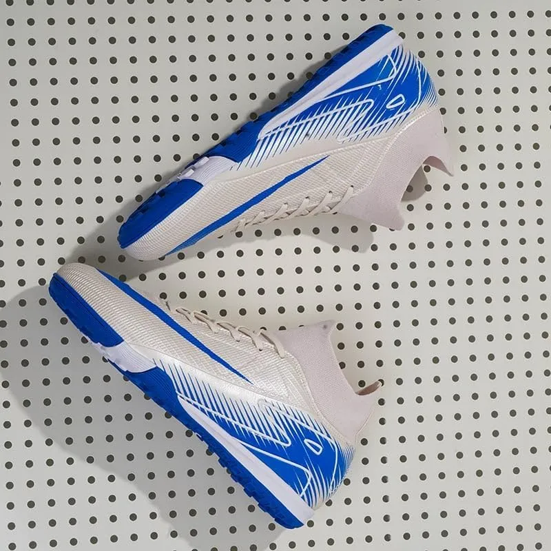 Men's Soccer Shoes - Football Cleats, High-Top, Lace-Up, Non-Slip Spikes for Indoor & Outdoor Sports, Ideal for Athletic Pursuits Like Baseball & Lacrosse, Sneaker Style