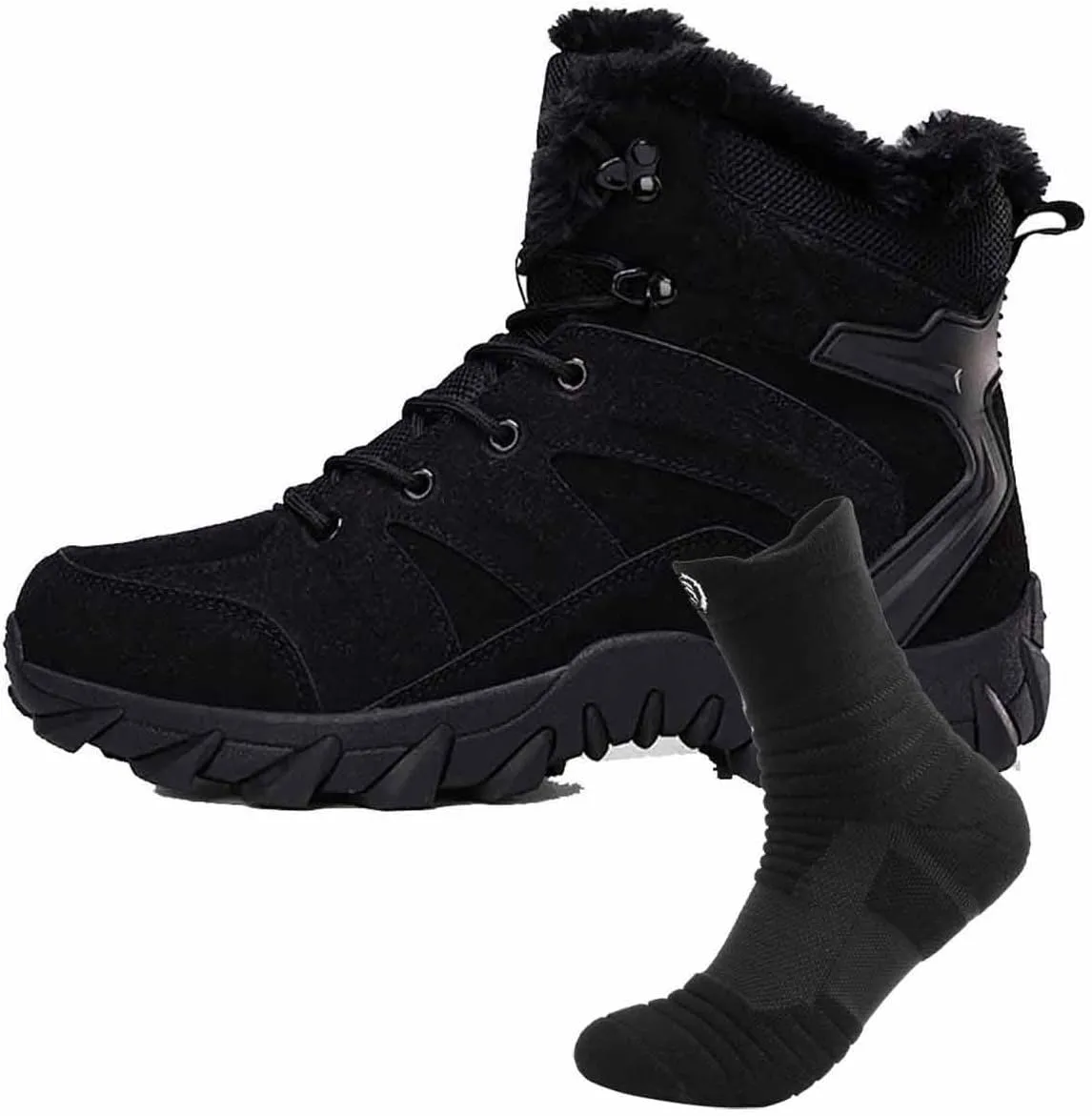 Men's Tactical Army Boots, Men's Military Tactical Work Boots with Sports Socks Water Resistant Hiking Boots Breathable Jungle Desert Combat Boots