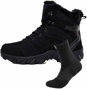 Men's Tactical Army Boots, Men's Military Tactical Work Boots with Sports Socks Water Resistant Hiking Boots Breathable Jungle Desert Combat Boots