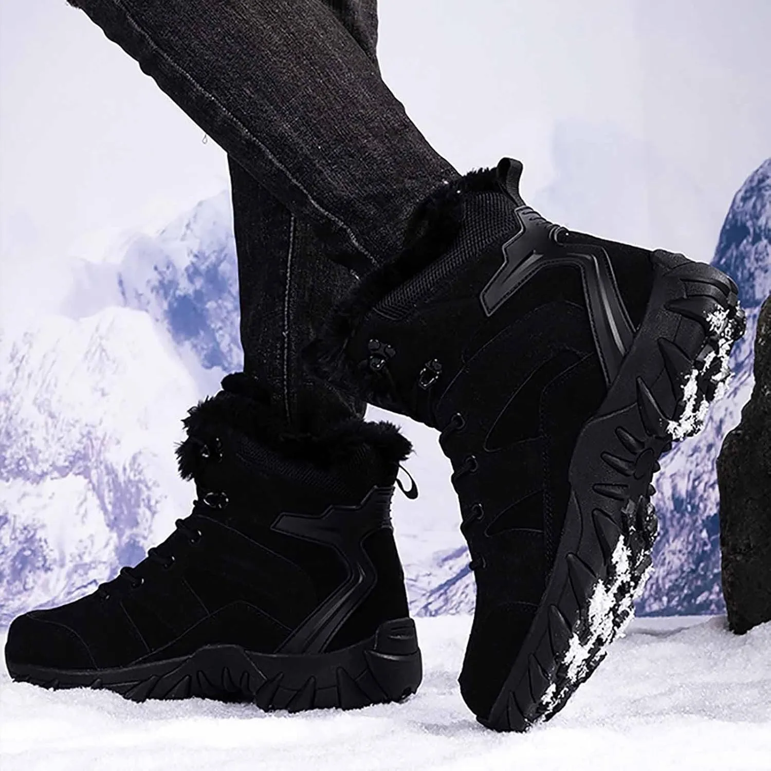 Men's Tactical Army Boots, Men's Military Tactical Work Boots with Sports Socks Water Resistant Hiking Boots Breathable Jungle Desert Combat Boots