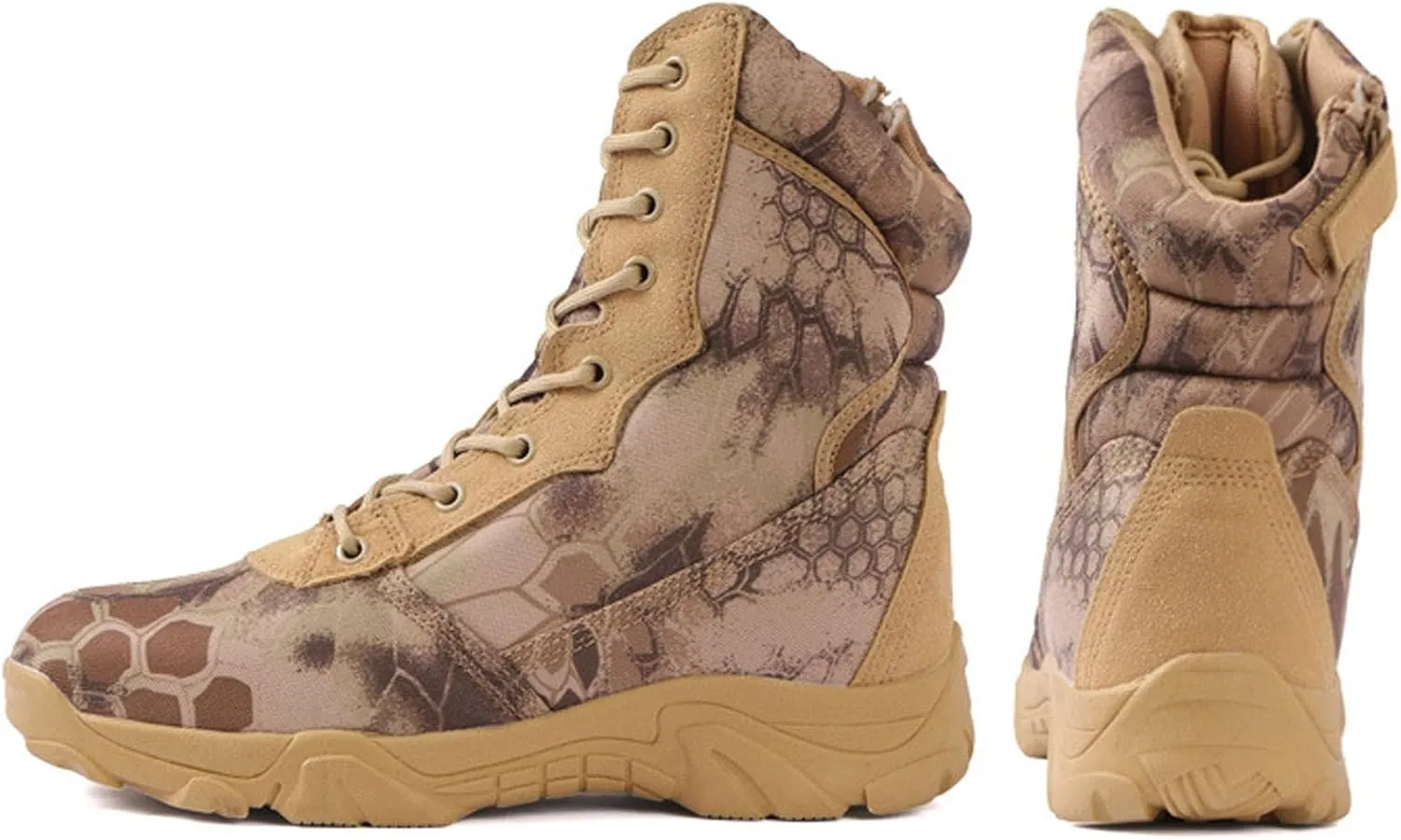Men's Tactical Boots Lightweight Hiking Boots Water-resistant Military Army Boots Ankle Duty Hunting Boots