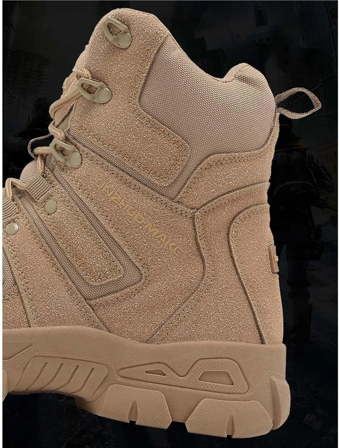 Men's Tactical Boots Lightweight Hiking Boots Water-resistant Military Army Boots Ankle Duty Hunting Boots
