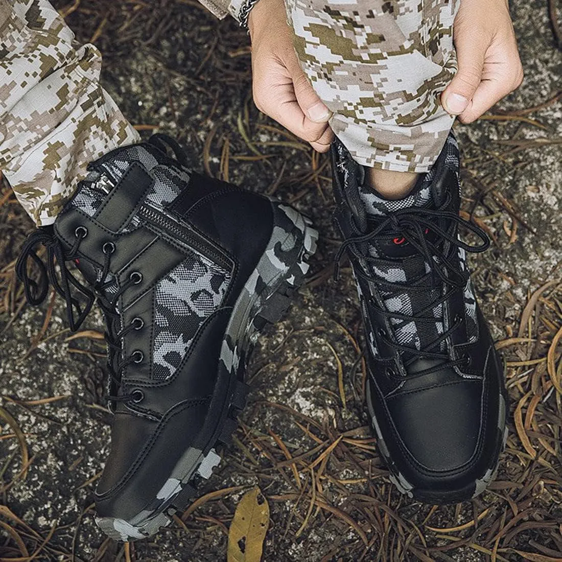 Mens Waterproof Hiking Boots High Rise