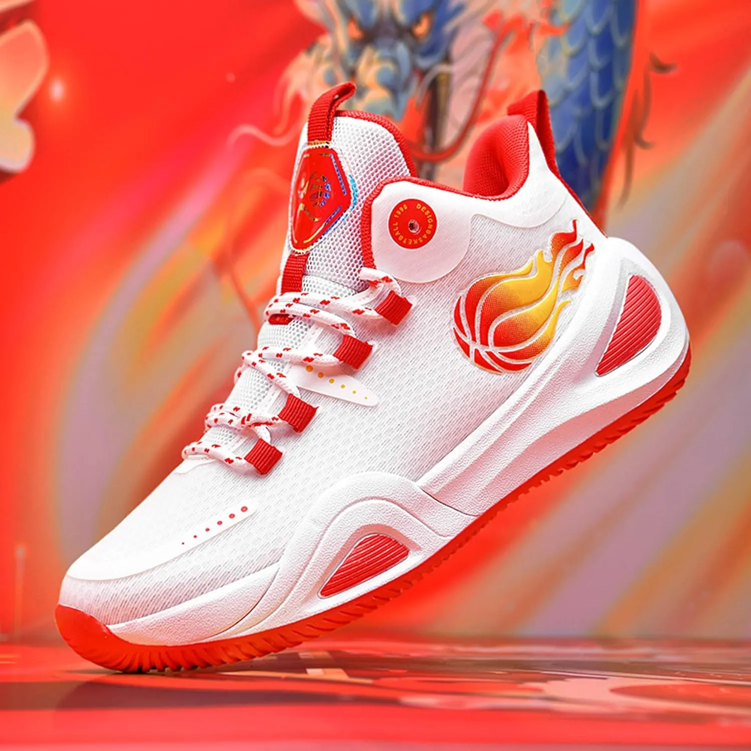 Men's Women's High Top Graffiti Anti Slip Basketball Shoes, Arch Supported Casual Sports Shoes, Men's Breathable Running Shoes, Fitness Cushioning Training Shoes