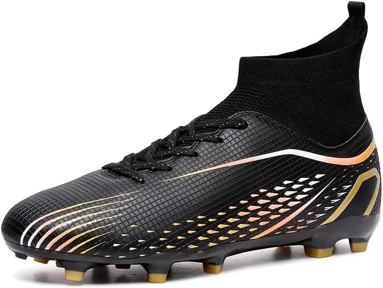 Men's Womens Soccer Cleats Lace-Up Adult Football Shoes Lightweight Professional Athletic Training Soccer Shoes