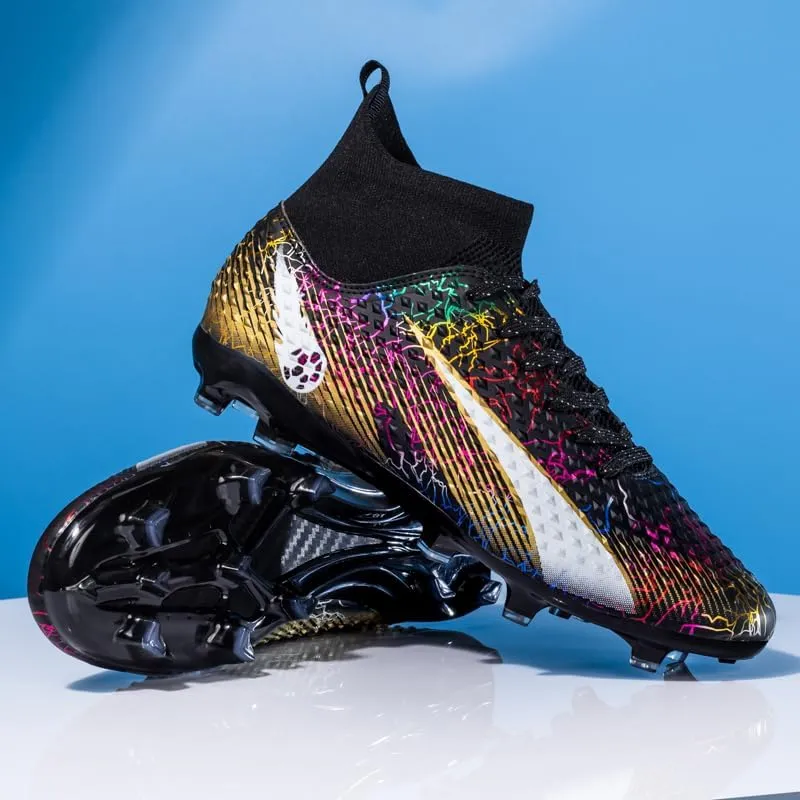 Mens Womens Soccer Cleats Youth Soccer Shoes Football Shoes High-Top Football Cleats Outdoor/Indoor Athletic Shoes Sneakers