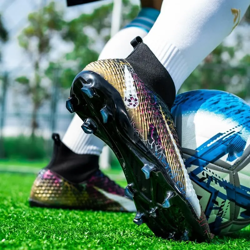 Mens Womens Soccer Cleats Youth Soccer Shoes Football Shoes High-Top Football Cleats Outdoor/Indoor Athletic Shoes Sneakers