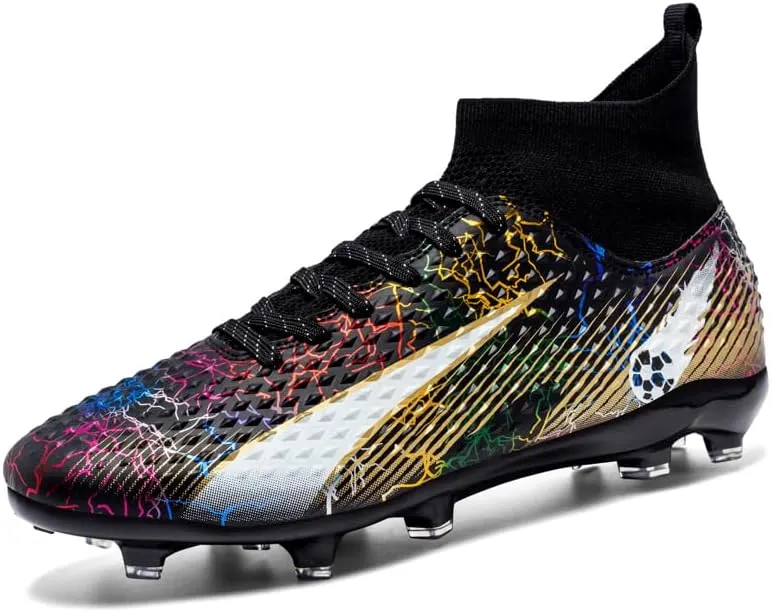 Mens Womens Soccer Cleats Youth Soccer Shoes Football Shoes High-Top Football Cleats Outdoor/Indoor Athletic Shoes Sneakers