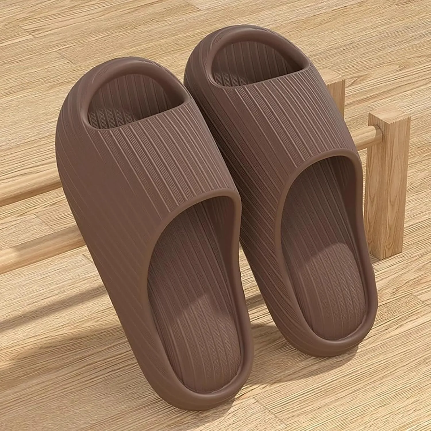 Pillow Slippers for Women and Men Summer Shower Slides Non Slip Quick Drying Bathroom Sandals Thick Sole Mens Slides