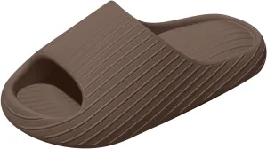 Pillow Slippers for Women and Men Summer Shower Slides Non Slip Quick Drying Bathroom Sandals Thick Sole Mens Slides