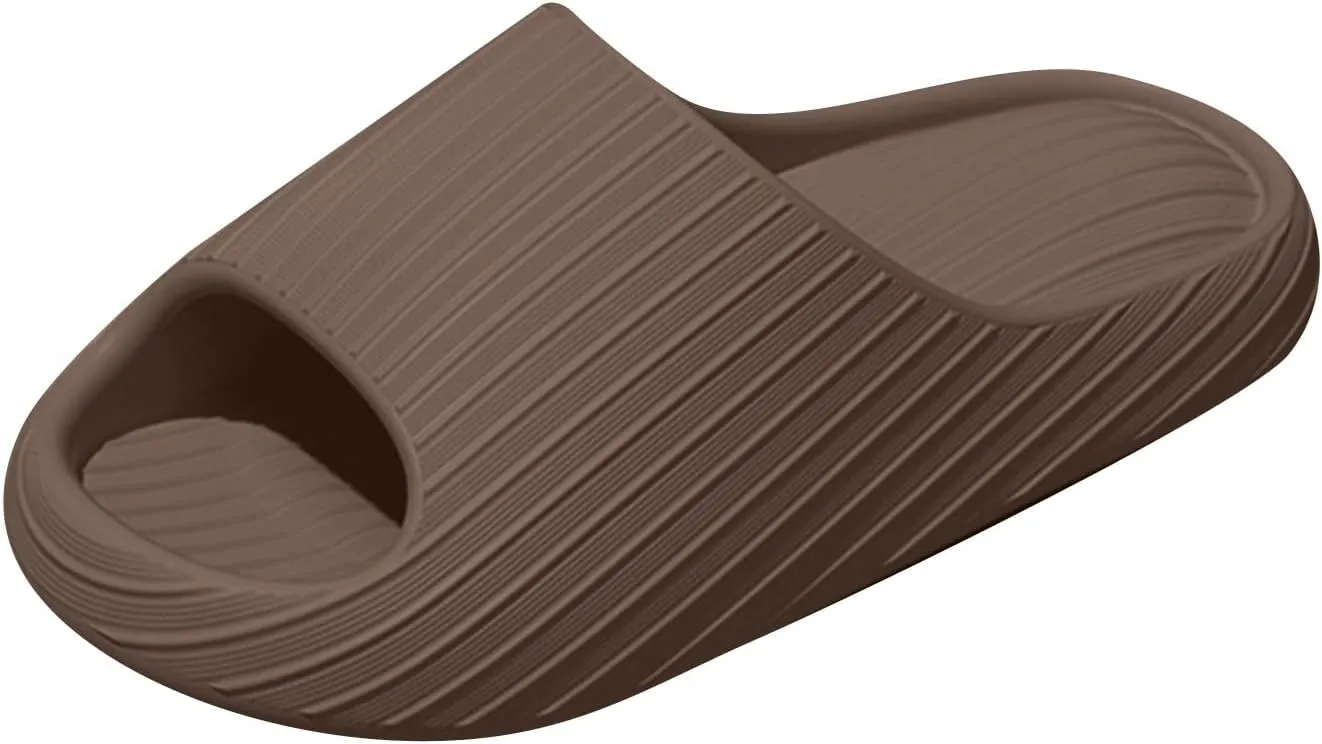 Pillow Slippers for Women and Men Summer Shower Slides Non Slip Quick Drying Bathroom Sandals Thick Sole Mens Slides