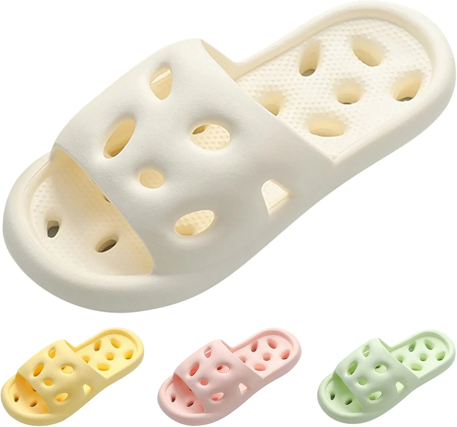 Pillow Slippers Women and Men Indoor Slipper Mens Bath Slippers Cloud Slides Comfortable Open Toe Non Slip