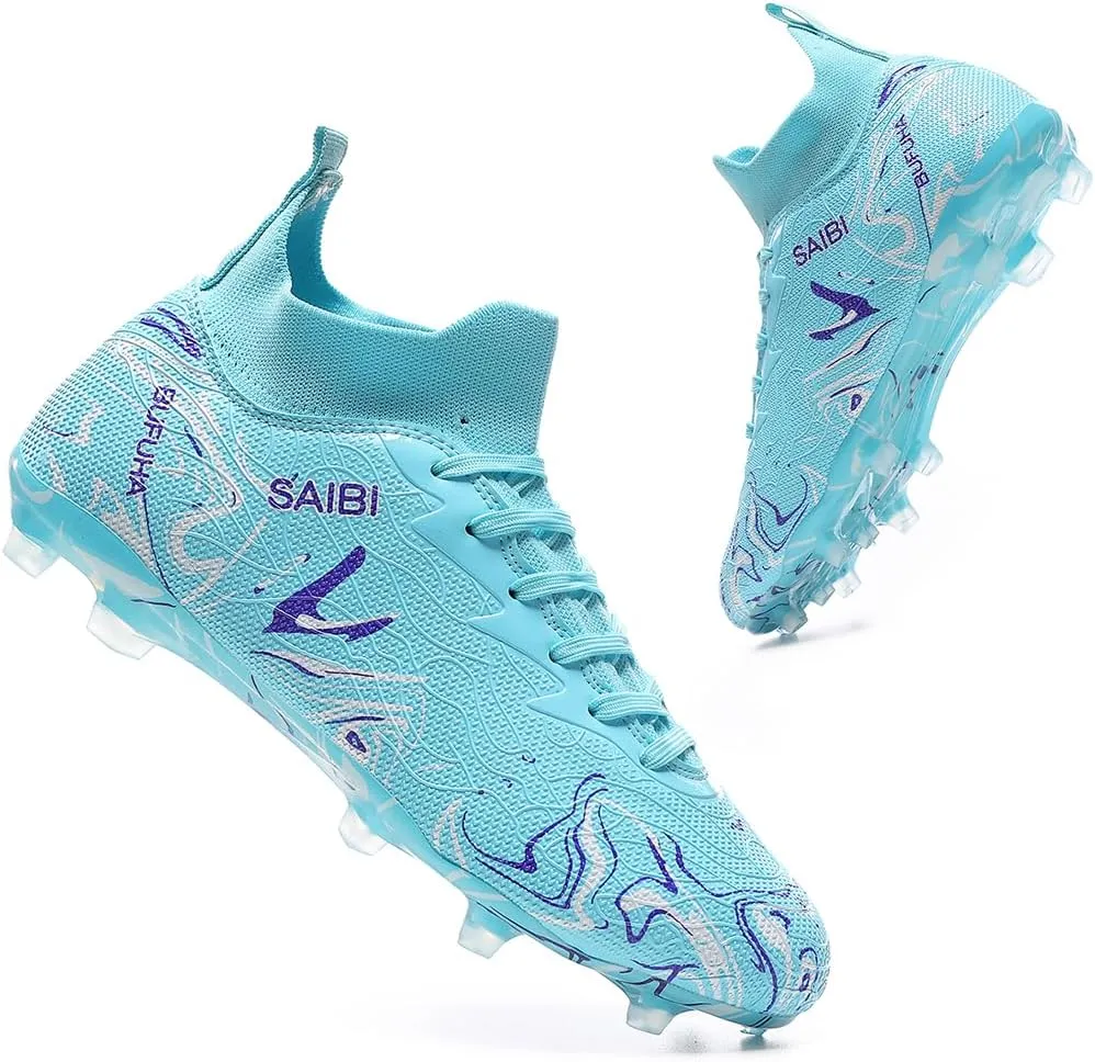 Professional Men's Indoor and Outdoor Sports Training Football Shoes, Lightweight and Breathable Cleats Shoes