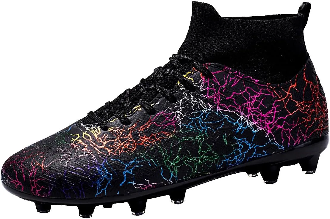 Professional Men's Indoor and Outdoor Sports Training Football Shoes, Lightweight, Breathable, Anti Slip Nail Shoes