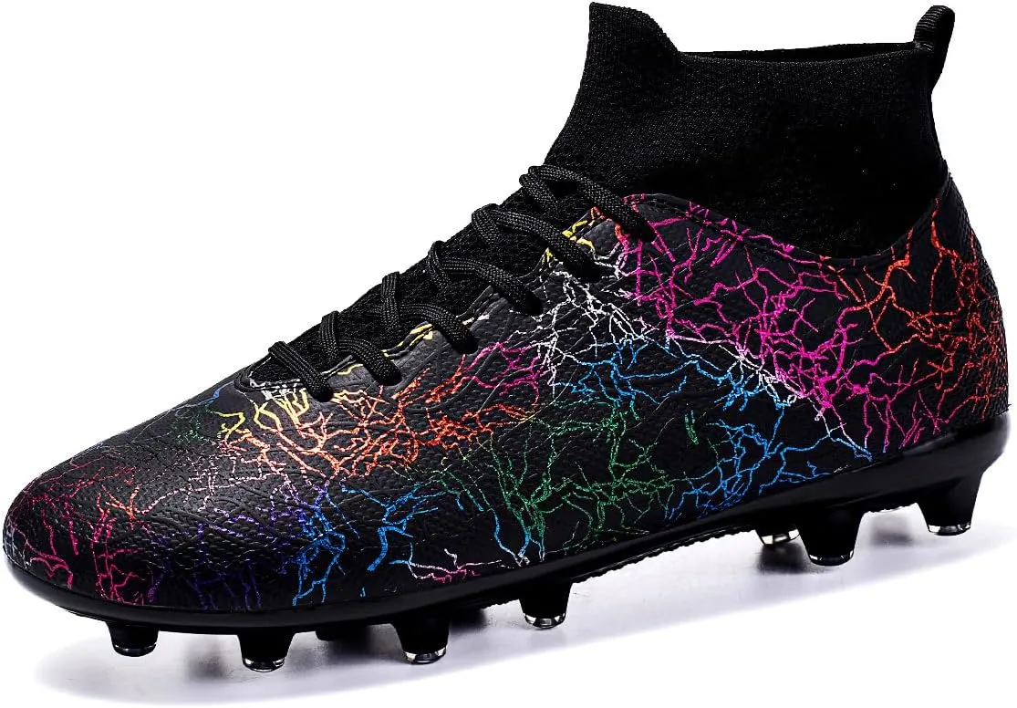 Professional Men's Indoor and Outdoor Sports Training Football Shoes, Lightweight, Breathable, Anti Slip Nail Shoes
