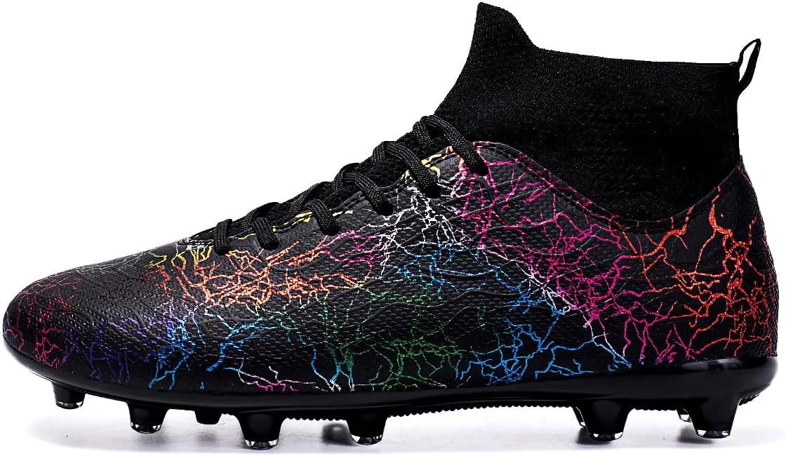 Professional Men's Indoor and Outdoor Sports Training Football Shoes, Lightweight, Breathable, Anti Slip Nail Shoes