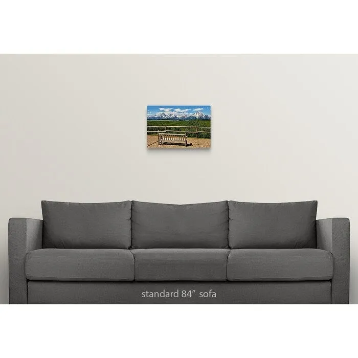 "Bench in Park" Canvas Wall Art