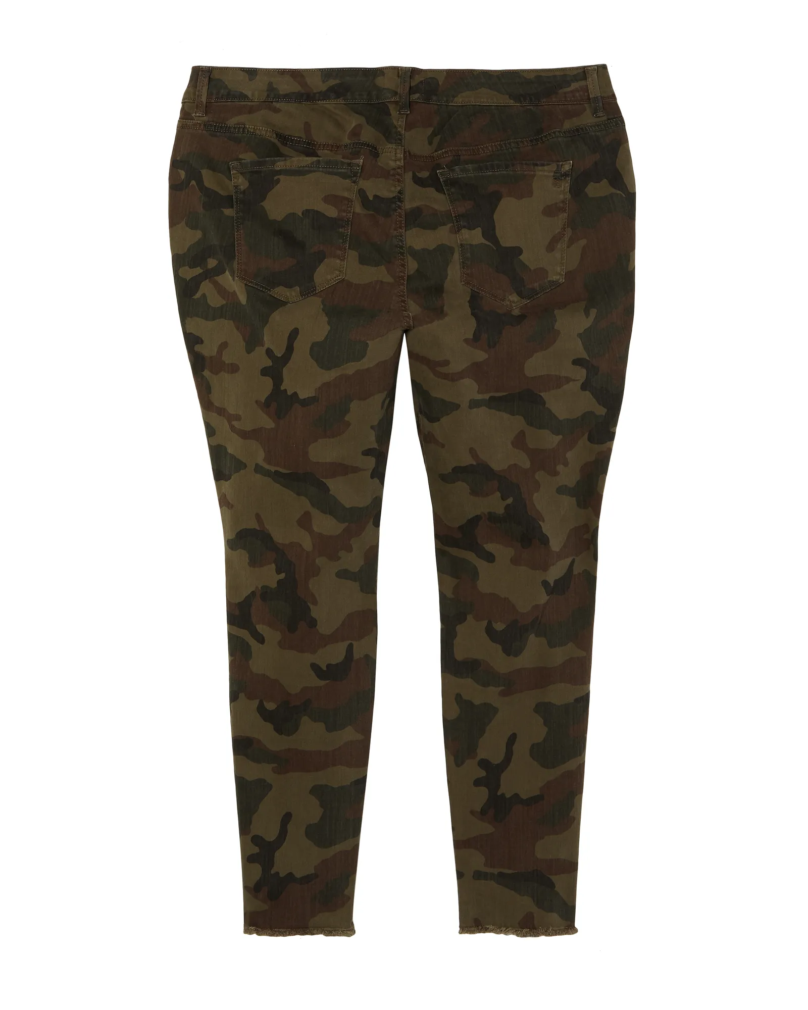 Roni Colored Twill Super Skinny Jean | Olive Green / Brown