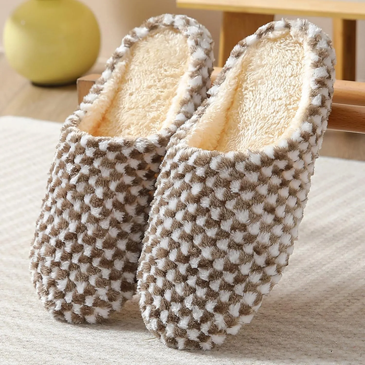 SBGMoSJ Womens House Shoes Slippers Indoor Outdoor Bedroom Shoes Winter Slipper Boots for Men Big Fluffy Slippers for Men Women Gifts for Christmas Gifts for Men 2023