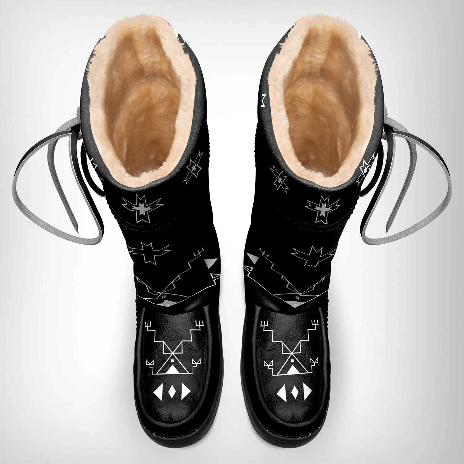 Sky Stories Black Real Leather MocLux