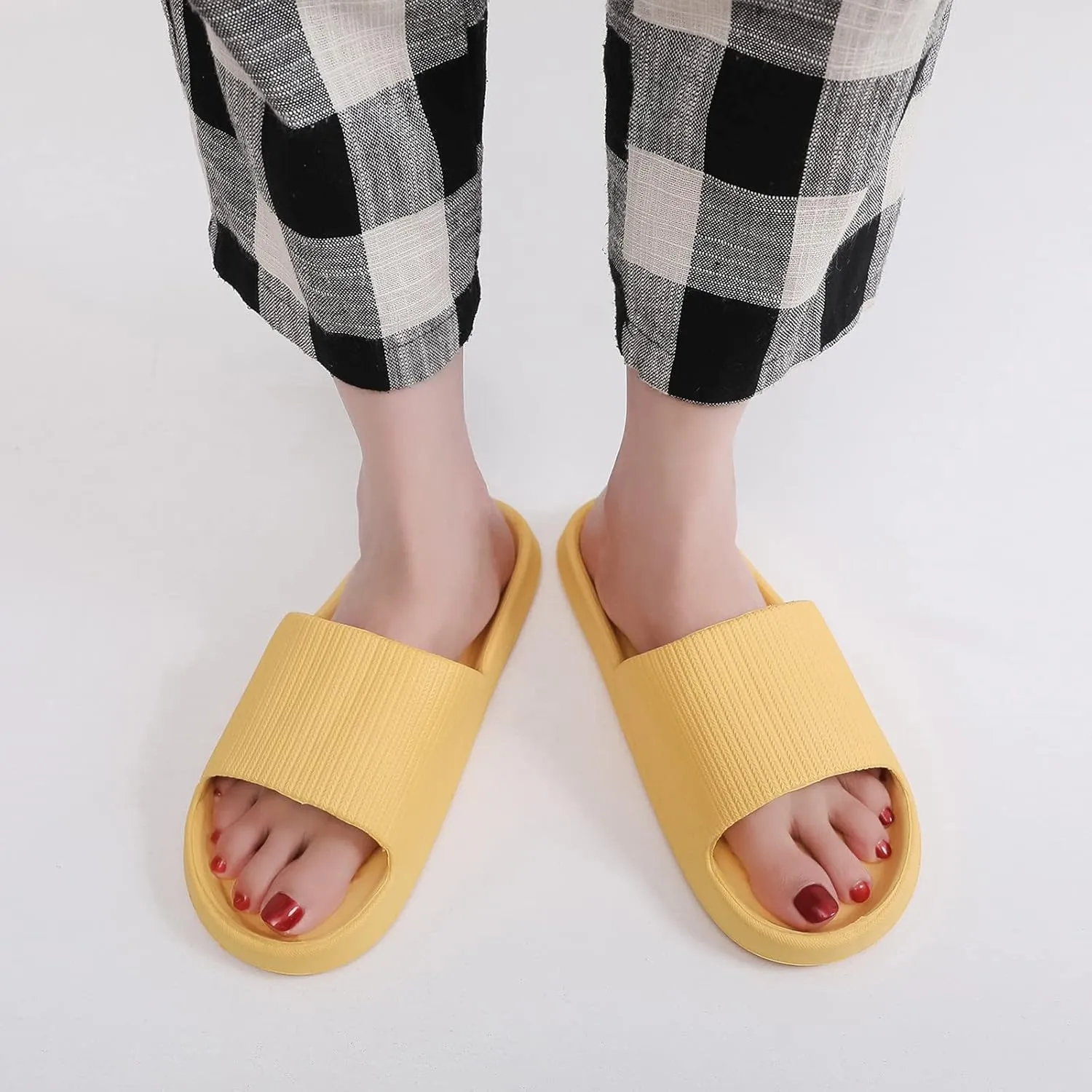 Slides for Men Womens Slides Bathroom Slippers Men Shower Shoes Women Gym Open Toe Quick Drying Slippers